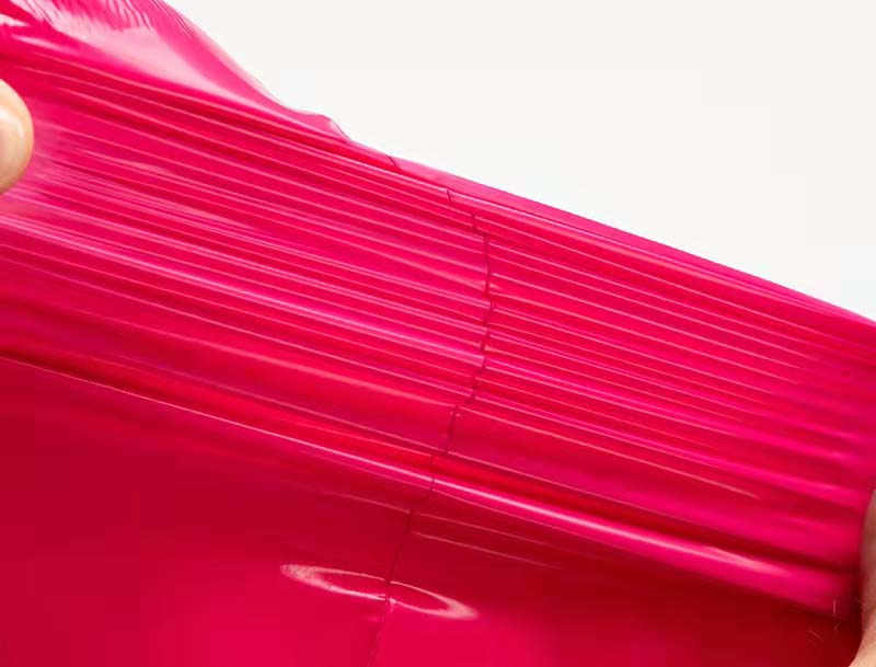 揭阳玫红色快递袋-05