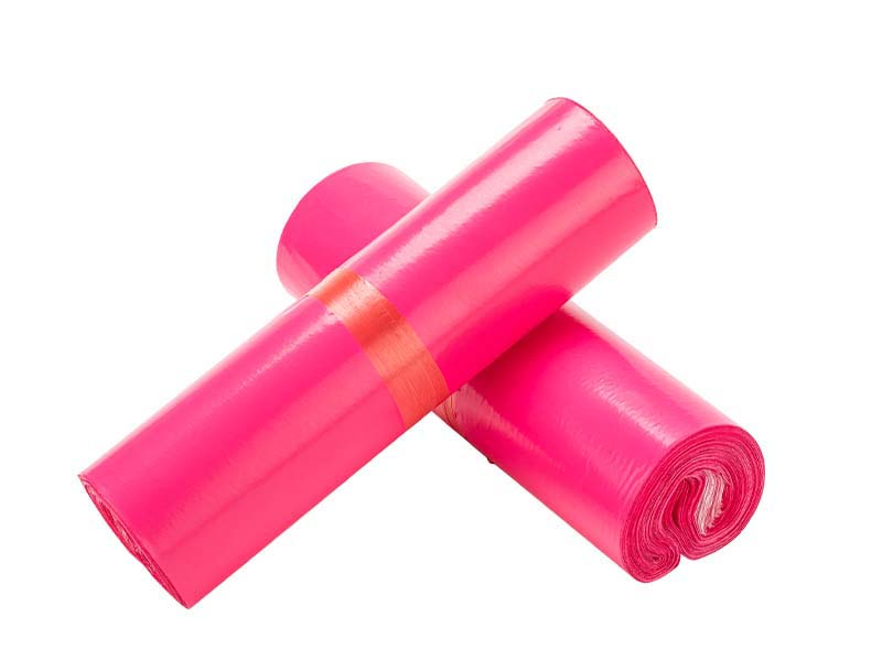 揭阳玫红色快递袋-02